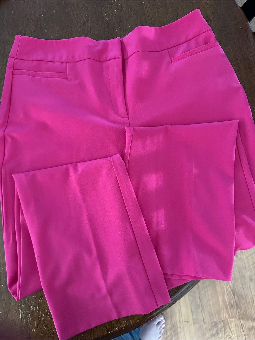 New York & Company Women's Bright Pink Tailored Trousers